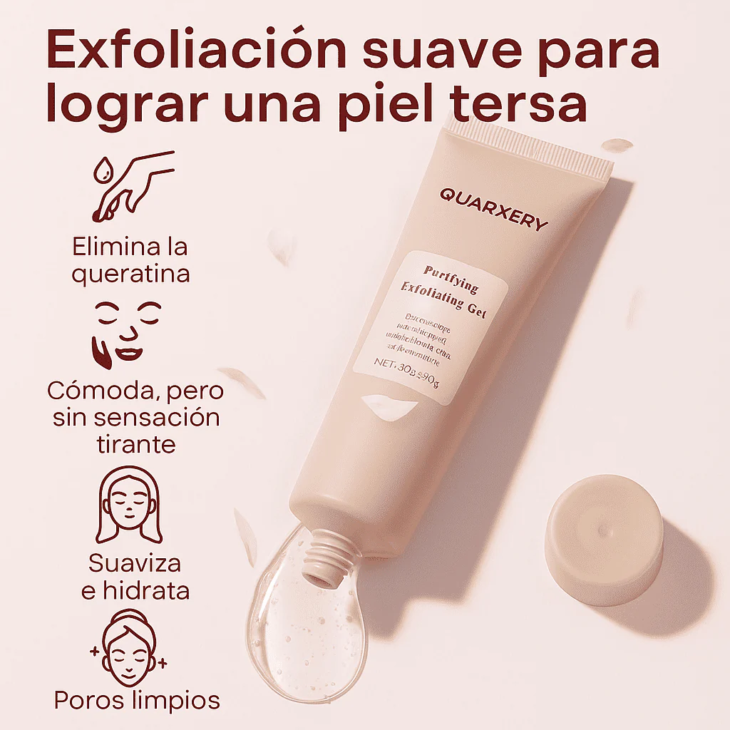 Quarxery Gel Exfoliante - Exfoliación suave para piel tersa